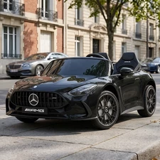 Двухместный детский электромобиль M 6315EBLRS-2(24V) черный Mercedes с автопокраской